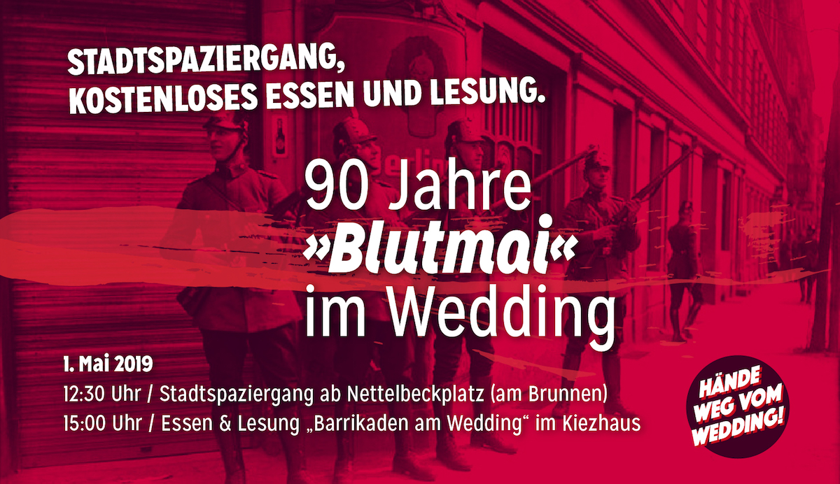 1. Mai - Lesung „Barrikaden am Wedding“