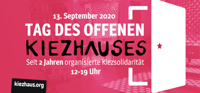 Tag des offenen Kiezhauses am 13. September 2020